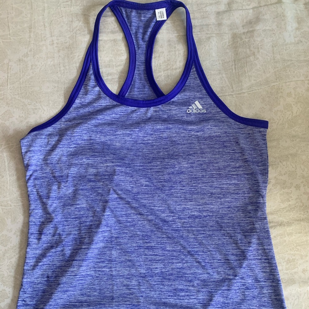 Purple Adidas Workout Tank